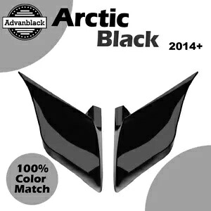 14+ ハーレーツーリングストリートロード用ストレッチ拡張サイドカバー ARCTIC BLACK Stretched Extended Side Covers For 14+ Harley Touring Street Road ARCTIC BLACK 【並行輸入品】
