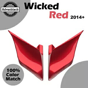 14+ ハーレーツーリングストリートロード用ストレッチ拡張サイドカバー WICKED RED Stretched Extended Side Covers For 14+ Harley Touring Street Road WICKED RED 【並行輸入品】 93,170円
