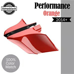 Advanblack パフォーマンス オレンジ CVO ストレッチ拡張サイドカバー 14+ ハーレー用 Advanblack PERFORMANCE ORANGE CVO Stretched Extended Side Cover For 14+ Harley 【並行輸入品】｜カスタムパーツ WORLD倉庫