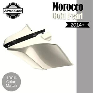 Advanblack モロッコ ゴールド パール CVO ストレッチ拡張サイドカバー 14+ ハーレー用 Advanblack MOROCCO GOLD PEARL CVO Stretched Extended Side Cover For 14+ Harley 【並行輸入品】