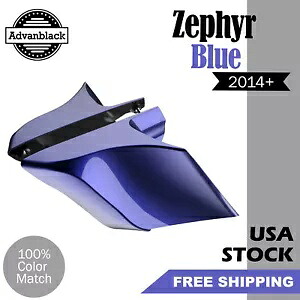 Advanblack ゼファー ブルー CVO ストレッチ拡張サイドカバー 14+ ハーレーツーリング用 Advanblack Zephyr Blue CVO Stretched Extended Side Cover For 14+ Harley Touring 【並行輸入品】｜カスタムパーツ WORLD倉庫