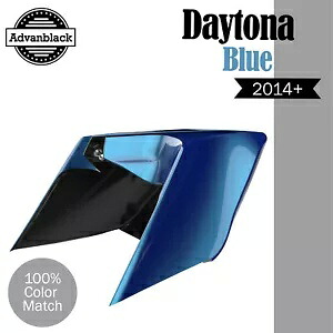 Advanblack デイトナ ブルー パール CVO ストレッチ拡張サイドカバー 14+ ハーレー用 Advanblack DAYTONA BLUE PEARL CVO Stretched Extended Side Cover For 14+ Harley 【並行輸入品】