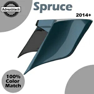 14+ ハーレーツーリングストリートロードグライドスプルース用ストレッチ拡張サイドカバー Stretched Extended Side Covers For 14+ Harley Touring Street Road Glide SPRUCE 【並行輸入品】｜カスタムパーツ WORLD倉庫