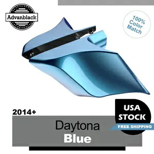 デイトナ ブルー パール 拡張ストレッチ サイド カバー ハーレー ストリート ロード 2014+ に適合 Daytona Blue Pearl Extended Stretched Side Cover Fits Harley Street Road 2014+ 【並行輸入品】