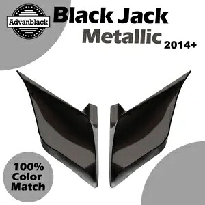 14+ ハーレーツーリンググライド用ストレッチ拡張サイドカバー ブラックジャックメタリック Stretched Extended Side Covers For 14+ Harley Touring Glide BLACK JACK METALLIC 【並行輸入品】｜カスタムパーツ WORLD倉庫