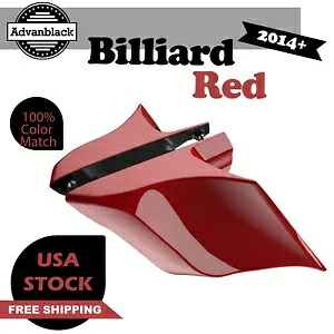 ビリヤードレッド CVO 拡張ストレッチサイドカバー 14+ ハーレーストリート ロードグライド用 Billiard Red CVO Extended Stretched Side Cover For 14+ Harley Street Road Glide 【並行輸入品】