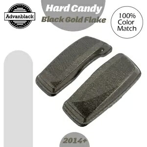 ハード キャンディ ブラック ゴールド フレーク デュアル 6x9 サドルバッグ スピーカー蓋 ハーレー 2014+ Hard Candy Black Gold Flake Dual 6x9 Saddlebag Speaker Lids For Harley 2014+ 【並行輸入品】