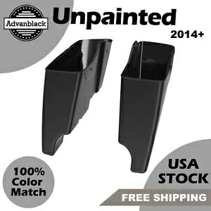 Advanblack 未塗装ストレッチ拡張サドルバッグボトムスハーレーツーリング 14+ Advanblack Unpainted Stretched Extended Saddlebag Bottoms For Harley Touring 14+ 【並行輸入品】