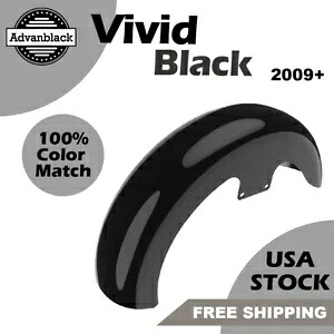 Advan ビビッド ブラック 19 インチ リビール ラッパー ハガー フロントフェンダー 09+ ハーレー ツーリング用 Advan Vivid Black 19\