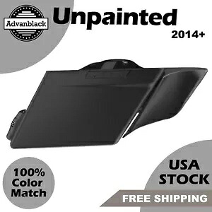 Advanblack 未塗装拡張サドルバッグライナーサイドカバー 14+ ハーレーツーリング用 Advanblack Unpainted Extended Saddlebag Liner Side Covers For 14+ Harley Touring 【並行輸入品】