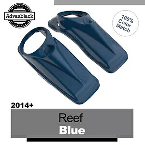 リーフブルー 8 インチ スピーカー蓋 ストレッチ サドルバッグ ハーレー ツーリング 14+用 Reef Blue 8 inch Speaker Lids For Stretch Saddlebags Harley Touring 14+ 【並行輸入品】