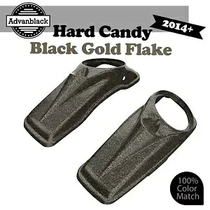 ハード キャンディ ブラック ゴールド フレーク 8 インチ スピーカー蓋 ストレッチ サドルバッグ ハーレー 14+ Hard Candy Black Gold Flake 8 inch Speaker Lids For Stretch Saddlebag Harley 14+ 【並行輸入品】