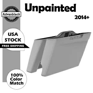 未塗装 2 in 1 ストレッチ拡張サドルバッグ底部 2014 年以降のハーレーツーリング用 Unpainted 2 into 1 Stretched Extended Saddlebag Bottoms For 2014+ Harley Touring 【並行輸入品】