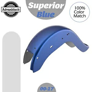 SUPERIOR ブルー ハーレー ソフテイル 2000-2017 チョロ ビクラ チカーノ スタイル リアフェンダー SUPERIOR BLUE For Harley Softail 2000-2017 Cholo Vicla Chicano Style Rear Fender 【並行輸入品】