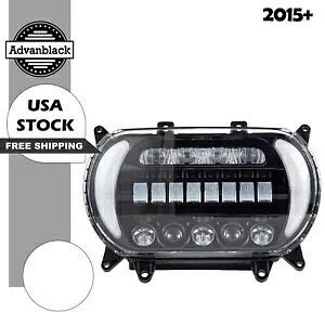 Advanblack "ATTACK" LED ヘッドライト ハーレー ロード グライド FLTRX 2015+ 用 Advanblack "ATTACK" LED Headlight for Harley Road Glide FLTRX 2015+ 【並行輸入品】｜カスタムパーツ WORLD倉庫