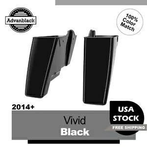 ビビッドブラック ノーカットアウト/デュアルアンカットストレッチサドルバッグボトム 2014+ ハーレー用 Vivid Black NO Cut Out/ Dual Uncut Stretched Saddlebag Bottom For 2014+ Harley 【並行輸入品】