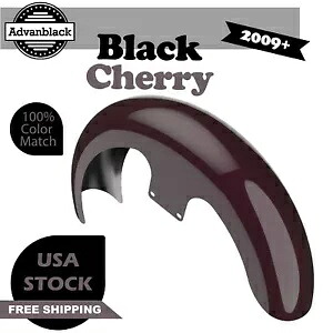 Advan ブラックチェリー 21 インチ リビール ラッパー ハガー フロントフェンダー 2009 年以降のハーレーに適合 Advan Black Cherry 21\