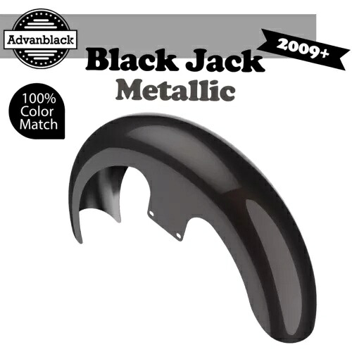 09+ ハーレー 21 インチ リビール ラッパー ハガー フロント フェンダー ブラック ジャック メタリックに適合 Fits 09+ Harley 21" Reveal Wrapper Hugger Front Fender BLACK JACK METALLIC 【並行輸入品】｜カスタムパーツ WORLD倉庫