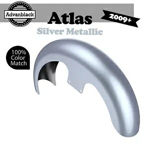 09+ ハーレー 21 インチ リビール ラッパー ハガー フロント フェンダー ATLAS シルバー メタリックに適合 Fits 09+ Harley 21\