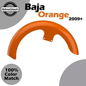 バハオレンジ 21 インチ リビールラッパーハガー フロントフェンダー ハーレーツーリング用 Baja Orange 21 inches Reveal Wrapper Hugger Front Fender For Harley Touring 【並行輸入品】｜カスタムパーツ WORLD倉庫