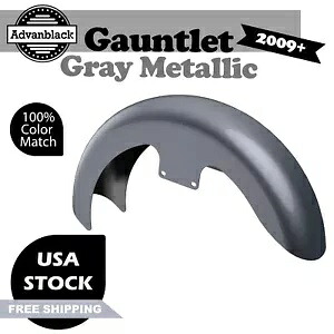 ガントレット グレー メタリック 19 インチ リビール ラッパー ハガー フロントフェンダー 2009+ ハーレー用 Gauntlet Gray Metallic 19\