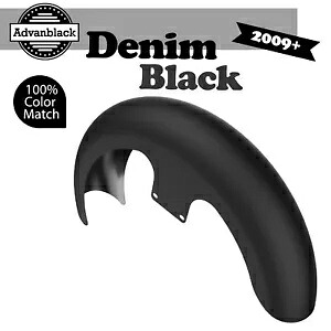 デニムブラック 21 インチ リビールラッパーハガー フロントフェンダー 2009up ハーレーツーリングに適合 Denim Black 21\