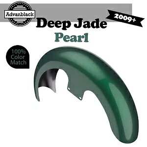 ディープ ジェイド パール 21 インチ リビール ラッパー ハガー フロントフェンダー ハーレー ツーリング 09+用 Deep Jade Pearl 21" Reveal Wrapper Hugger Front Fender For Harley Touring 09+ 【並行輸入品】｜カスタムパーツ WORLD倉庫