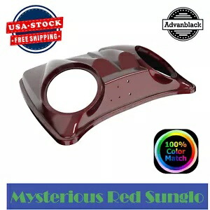 ミステリアスレッド Sunglo デュアル 8 インチ スピーカー蓋 ハーレー/Advanblack レイザーチョップド用 Mysterious Red Sunglo Dual 8'' Speaker Lid For Harley/Advanblack Razor Chopped 【並行輸入品】 103,400円