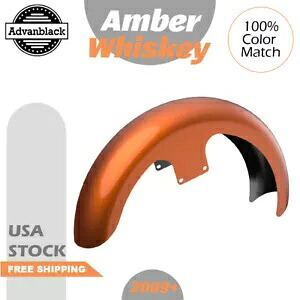 アンバー ウイスキー 21 インチ リビール ラッパー ハガー フロントフェンダー 09+ ハーレーツーリングに適合 Amber Whiskey 21\