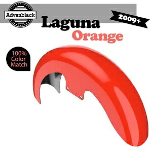 09+ ハーレー Advanblack 19 インチ リビール ラッパー ハガー フロント フェンダー ラグナ オレンジに適合 Fits 09+ Harley Advanblack 19" Reveal Wrapper Hugger Front Fender LAGUNA ORANGE 【並行輸入品】｜カスタムパーツ WORLD倉庫