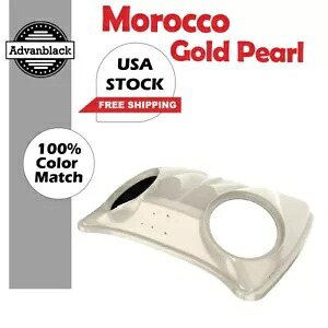 モロッコ ゴールド パール デュアル 8 インチ スピーカー蓋 ハーレー/Advanblack レイザーチョップド用 Morocco Gold Pearl Dual 8'' Speaker Lid For Harley/Advanblack Razor Chopped 【並行輸入品】｜カスタムパーツ WORLD倉庫 103,400円