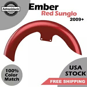 エンバーレッド Sunglo 19 インチ リビール ラッパー ハガー フロントフェンダー 09 以降のハーレーダビッドソンに適合 Ember Red Sunglo 19\