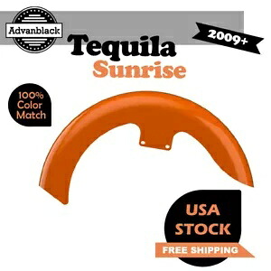 テキーラ サンライズ 19 インチ リビール ラッパー ハガー フロントフェンダー ハーレー 2009+ に適合 Tequila Sunrise 19\