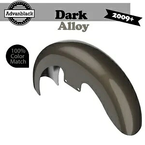 09+ ハーレー Advanblack 19 インチ リビール ラッパー ハガー フロントフェンダー ダーク合金に適合 Fits 09+ Harley Advanblack 19\