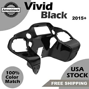 ビビッドブラックインナーフェアリングはハーレーツーリングロードグライド2015upに適合します。 Vivid Black Inner Fairing Fits Harley Touring Road Glide 2015up 【並行輸入品】