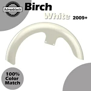 バーチ ホワイト 21 インチ リビール ラッパー ハガー フロントフェンダー 09+ ハーレーダビッドソンに適合 Birch White 21\