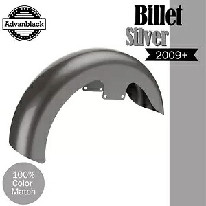 09+ ハーレー Advanblack 19 インチ リビール ラッパー ハガー フロントフェンダー ビレットシルバーに適合 Fits 09+ Harley Advanblack 19\