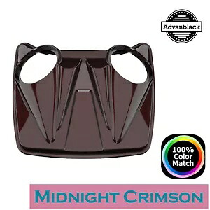 ミッドナイト クリムゾン デュアル 8 インチ スピーカー蓋 ハーレー/アドバンブラック レイザー チョップド & キング用 Midnight Crimson Dual 8'' Speaker Lid For Harley/Advanblack Razor Chopped & King 【並行輸入品】