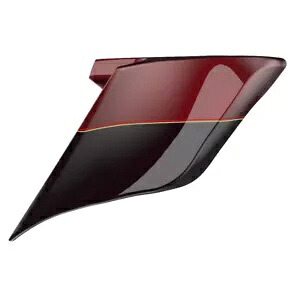 ミステリアス レッド サングロ/ブラック カイエン 2 トーン ストレッチ サイド カバー ハーレーに適合 Mysterious Red Sunglo/Blackened Cayenne 2-Tone Stretched Side Cover Fits Harley 【並行輸入品】