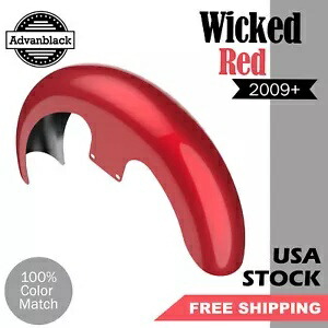 Wicked Red 21インチ Reveal Wrapper Hugger フロントフェンダー 09+ ハーレー用 Advanblack Wicked Red 21\