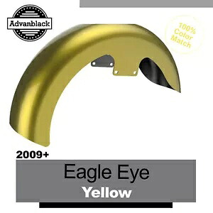 Advanblack イーグルアイ イエロー 19 インチ リビールラッパー フロントフェンダー ハーレーツーリング用 Advanblack Eagle Eye Yellow 19\