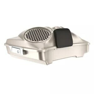 シルバー フォーチュン デュアル 8 インチ スピーカー蓋 Advanblack/Harley Razor Tour Pak Pack 用 Silver Fortune Dual 8'' Speaker Lids For Advanblack/Harley Razor Tour Pak Pack 【並行輸入品】