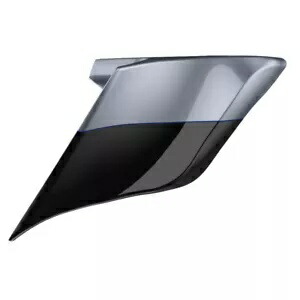 ガントレット グレー メタリック & ビビッド ブラック 2 トーン ストレッチ サイド カバー ハーレー 14+ 用 Gauntlet Gray Metallic & Vivid Black 2-Tone Stretched Side Covers For Harley 14+ 【並行輸入品】
