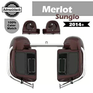 Advanblack Merlot Sunglo 下部ベント付きフェアリングは 14 歳以上のハーレー ストリート ロード グライドに適合 Advanblack Merlot Sunglo Lower Vented Fairings Fits 14+ Harley Street Road Glide 【並行輸入品】｜カスタムパーツ WORLD倉庫 91,960円