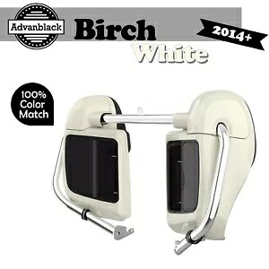 Advanblack バーチ ホワイト 下部ベント付きフェアリングは 2014 年以降のハーレー ツーリングに適合 Advanblack Birch White Lower Vented Fairings Fits 2014+ Harley Touring 【並行輸入品】｜カスタムパーツ WORLD倉庫