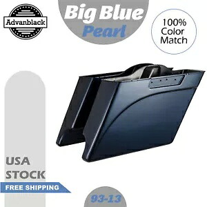 ビッグブルーパール拡張バッグ ストレッチサドルバッグボトムス 1993-2013 ハーレーに適合 Big Blue Pearl Extended Bag Stretched Saddlebags Bottoms Fits 1993-2013 Harley 【並行輸入品】