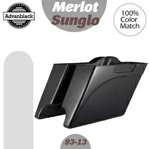 Merlot Sunglo ストレッチサドルバッグ拡張ボトムハーレー 93-13 ツーリング用 Merlot Sunglo Stretched Saddlebags Extended Bottoms For Harley 93-13 Touring 【並行輸入品】|カスタムパーツ WORLD倉庫