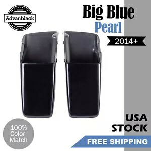 ビッグブルーパールスタンダード非伸縮性サドルバッグボトムスハーレーツーリング14+用 Big Blue Pearl Standard Non-Stretched Saddlebag Bottoms For Harley Touring 14+ 【並行輸入品】|カスタムパーツ WORLD倉庫