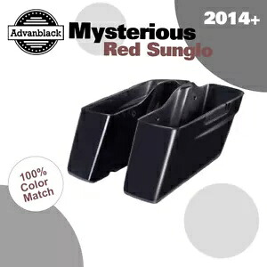 ミステリアスレッド Sunglo 標準非伸縮性サドルバッグボトムス ハーレー 2014+用 Mysterious Red Sunglo Standard Non-Stretched Saddlebag Bottoms For Harley 2014+ 【並行輸入品】|カスタムパーツ WORLD倉庫