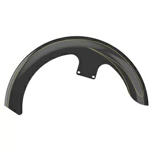 ブラック クォーツ 21 インチ リビール ラッパー ハガー フロントフェンダー ピンストライプ 09+ ハーレー用 Black Quartz 21'' Reveal Wrapper Hugger Front Fender Pinstripe For 09+ Harley 【並行輸入品】|カスタムパーツ WORLD倉庫